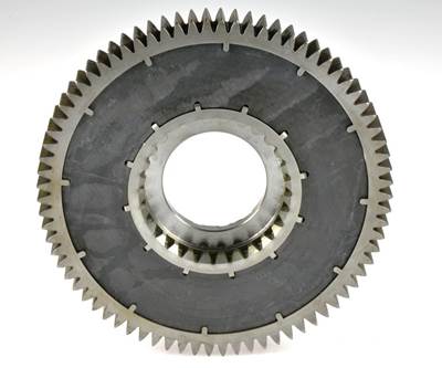 Hybrid steel/composite transmission gears 